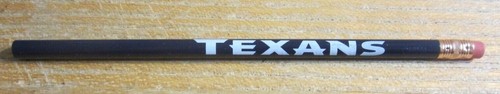 Houston Texans 7.5" Unused Pencil NFL Football - Picture 2 of 3