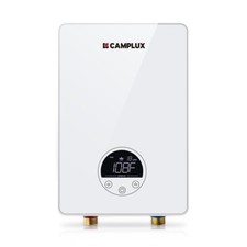 Camplux 6kW Electric Tankless Water Heater LED Display for Sink Wall Mounted RV