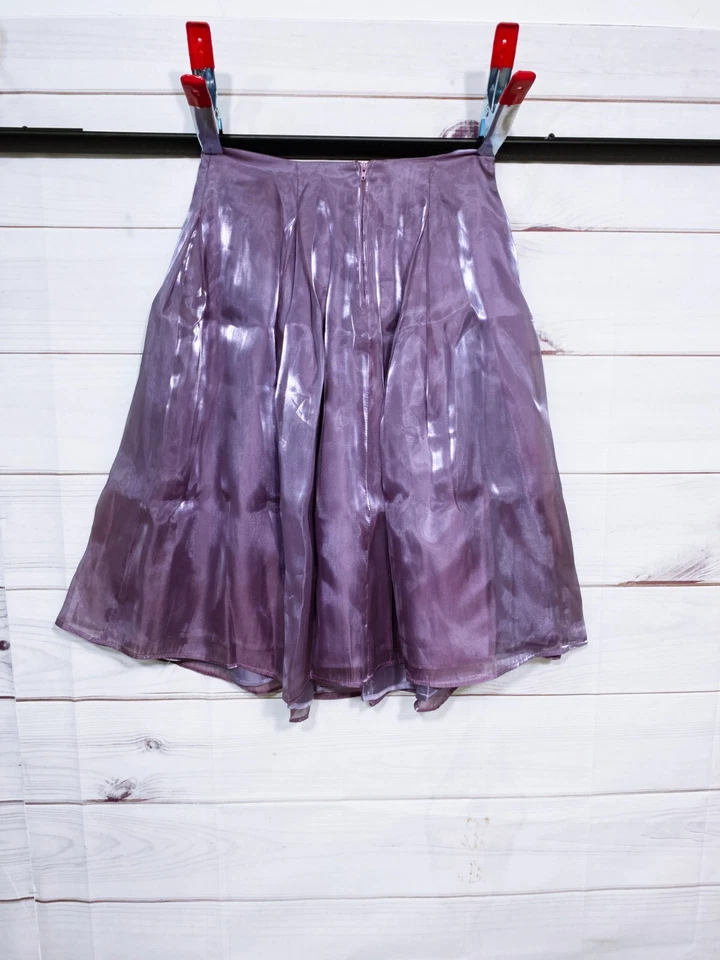 Falda plisada Rampage para mujer junior talla 5 lavanda espalda cremallera forrada Foto 4 de 4