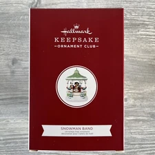 Hallmark Snowman Band Light Sound Motion Member Exclusive Ornament 2020