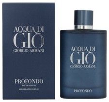 Acqua Di Gio Profondo By Giorgio Armani Men 4.2 oz 125 ml EDP Spray NIB Sealed