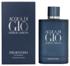 Acqua Di Gio Profondo By Giorgio Armani Men 4.2 oz 125 ml EDP Spray NIB Sealed