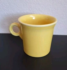 Fiestaware Homer Laughlin Daffodil Yellow Tom & Jerry Ring Handle Mugs