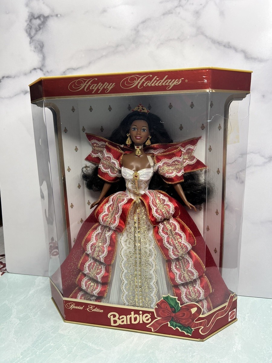 Holiday Barbie Doll Mattel Limited Edition Black Doll NIB Collectible Doll Lover Holiday Barbie Doll Mattel Limited Edition Black Doll NIB Collectible Doll Lover