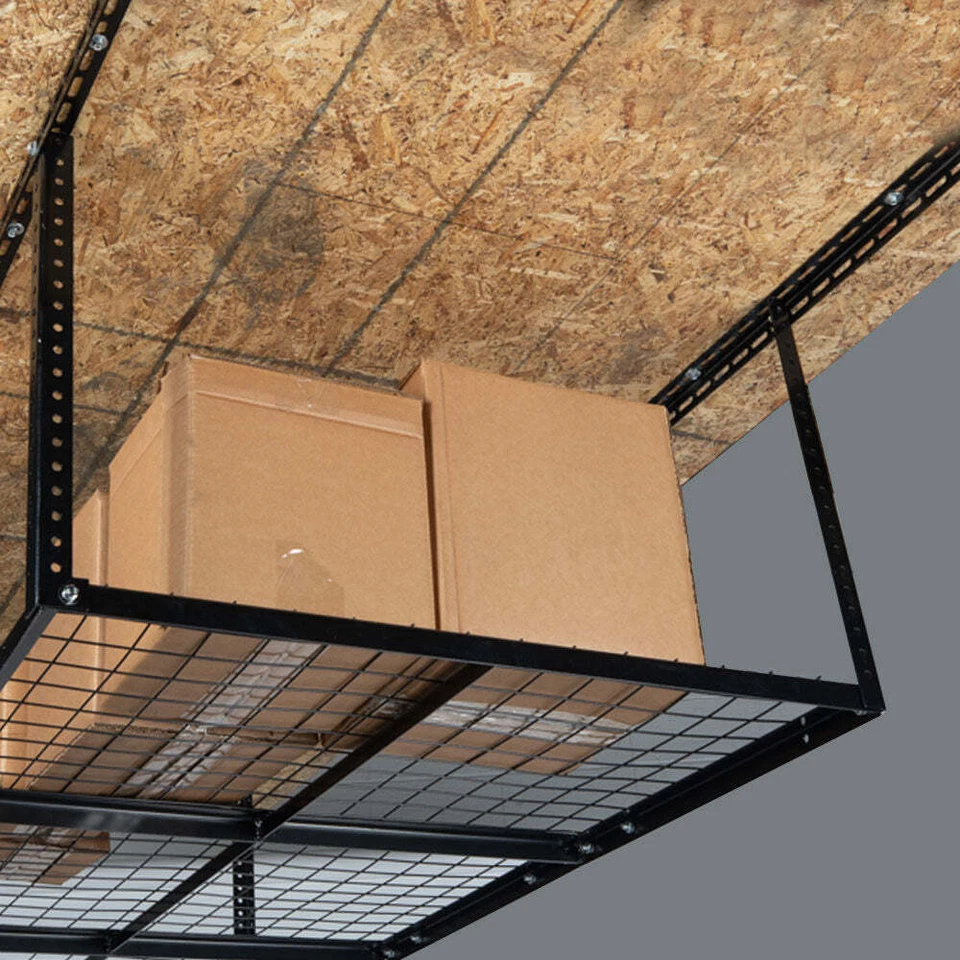 Titan Attachments 3' x 6' rack de armazenamento superior para garagem, 20" a 41" ajustável - Imagem 3 de 4