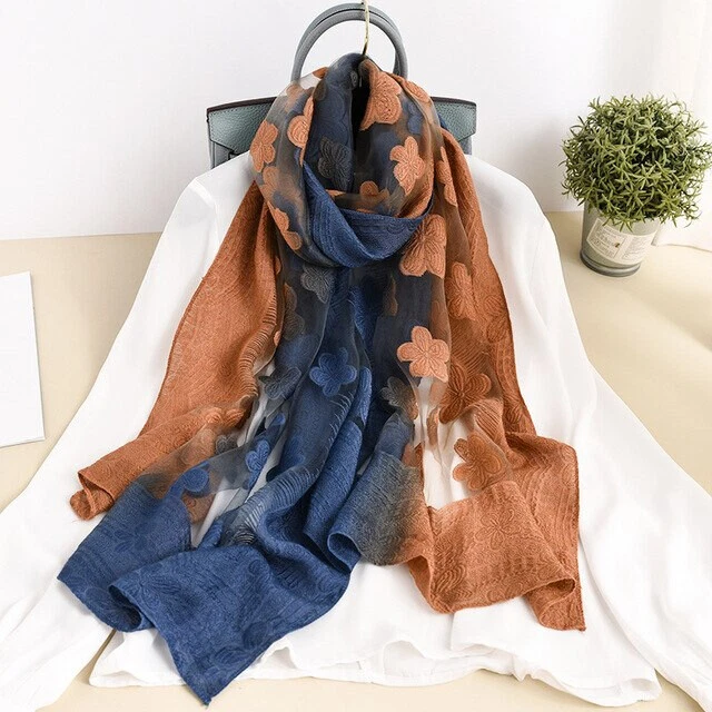 Pretty silk shop scarves