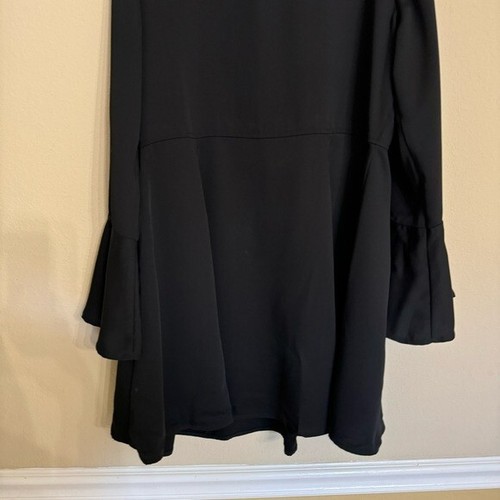 Chelsea 28 black flare bell sleeve mini dress Size XL NWT Cocktail Party - Picture 8 of 13