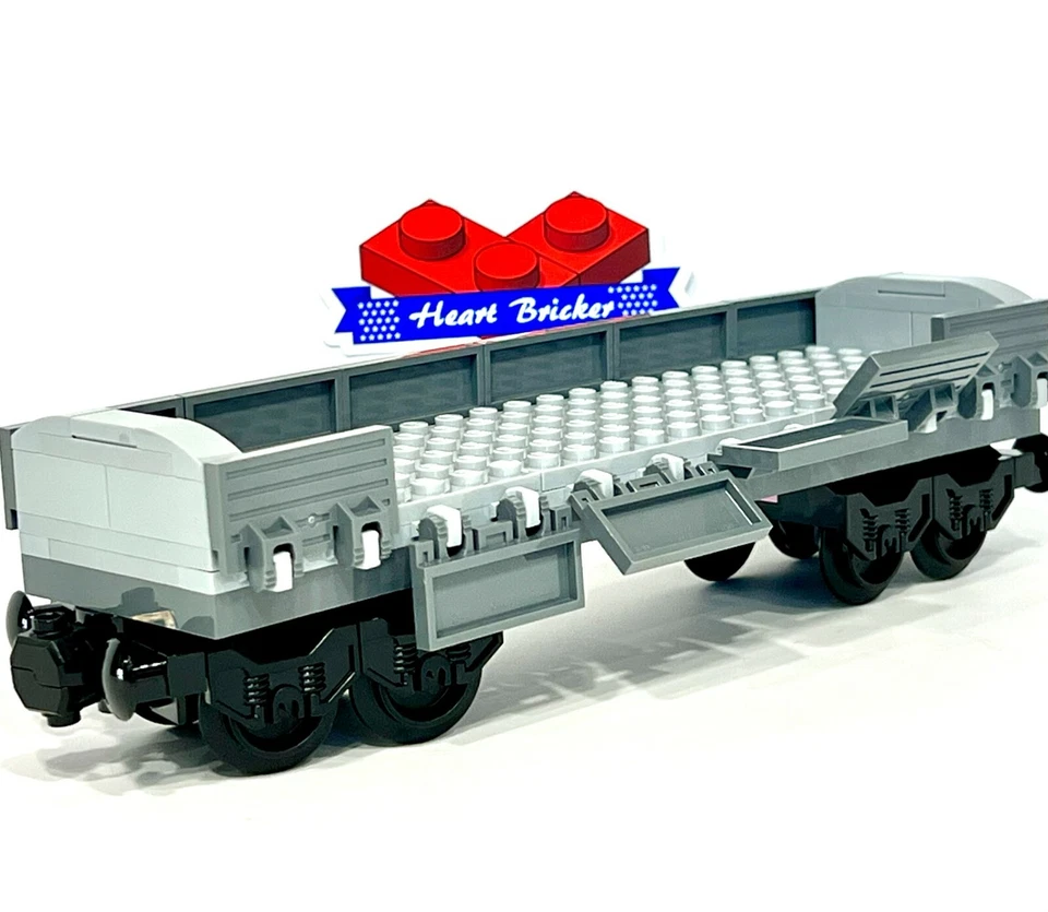 TEMPORARY SALE! LEGO Train Flat Bed Wagon Car Kit,  100% Brand New LEGO Pieces! - Image 2 of 3