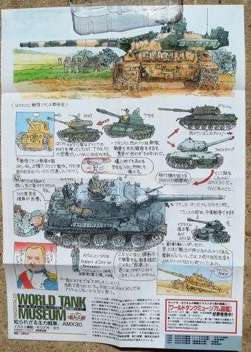 Takara 1:144 World Tank Museum 9 AMX30 Main Battle Tank Winter Camouflage 159 US - Picture 3 of 4