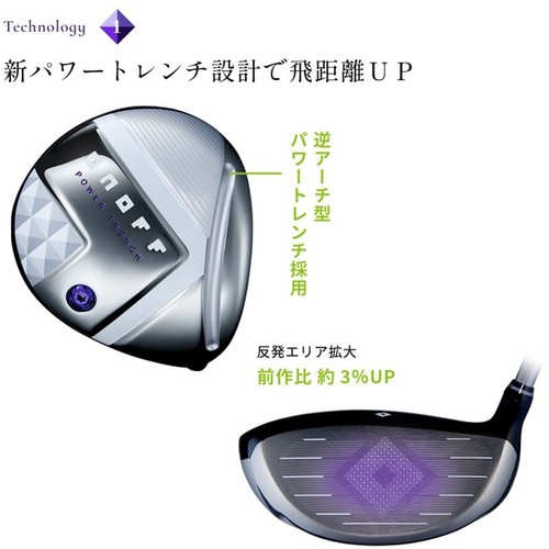 for LADIES GLOBERIDE DAIWA Golf Japan 2025 ONOFF DRIVER LADY SMOOTH KICK LP-425D - Picture 10 of 15