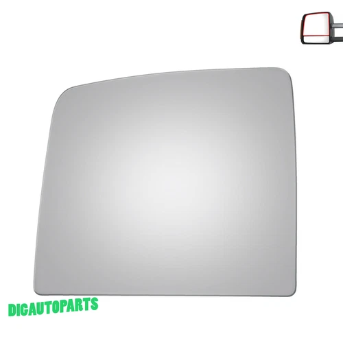 For 07-21 Toyota Tundra Truck Towing Mirror Glass Driver Left Side -Upper Flat