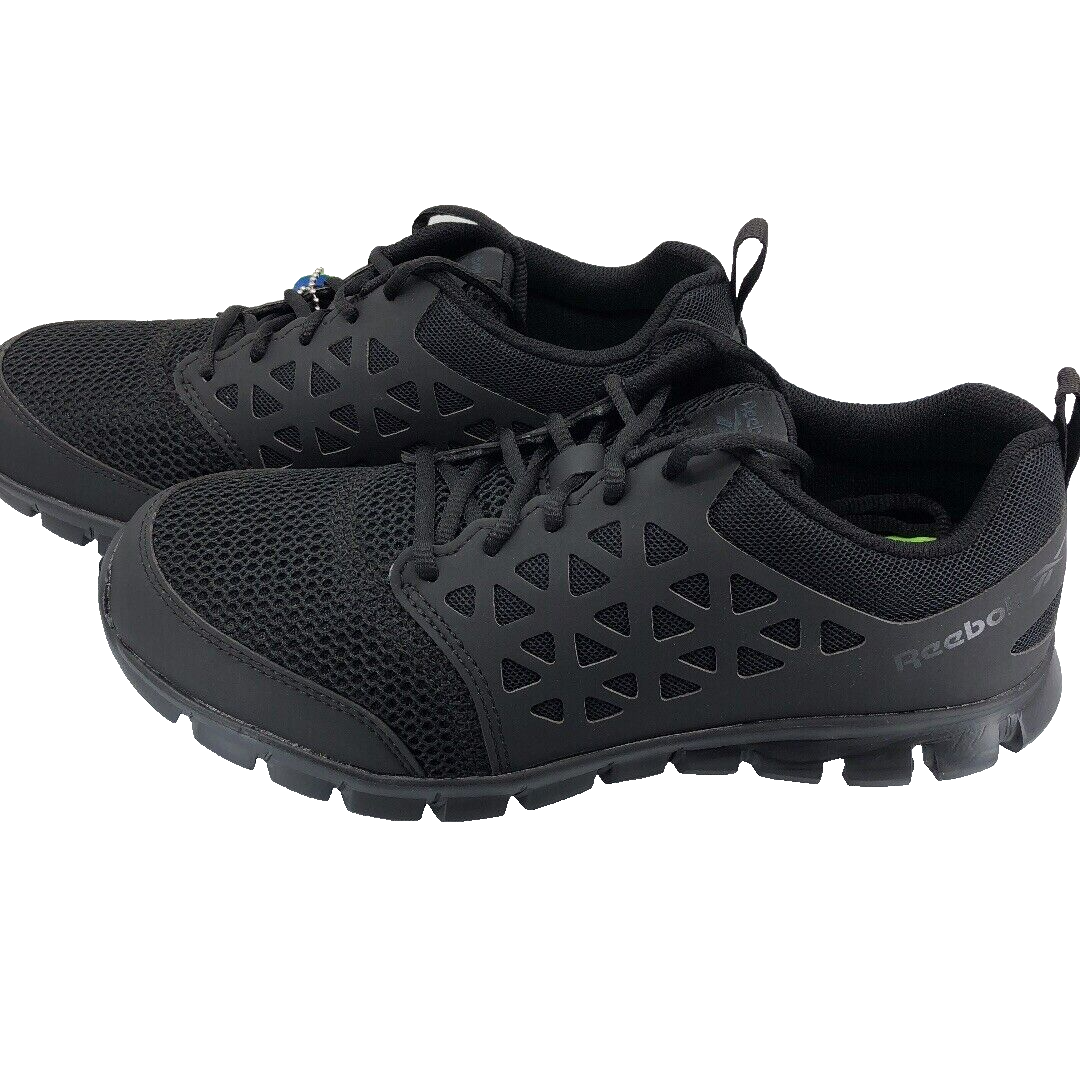Reebok Sublite Cushion Work Mens Black Shoes Size 9.5W Soft  display picture 3