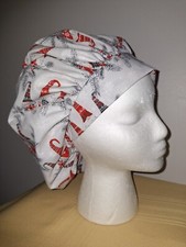 Christmas Gnomes Medical Scrub Surgical Hat SIZE LARGE