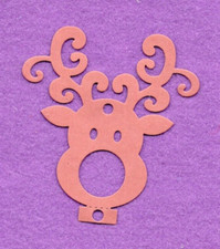 RUDOLPH  REINDEER SUCKER die cuts Christmas s...