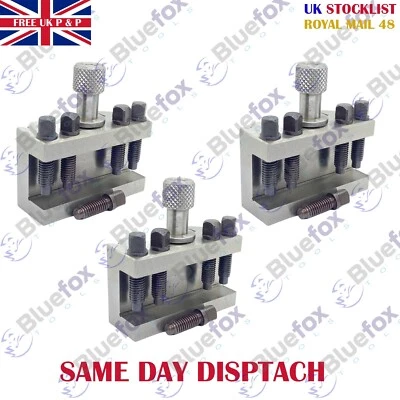 BLUEFOX Standard Holder T63 For Quick Change Toolpost Suitable for Boxford Lathes 3 Pcs