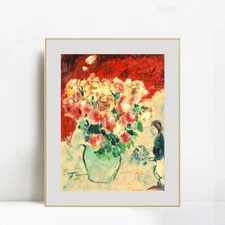 Framed Canvas Print Series#27 by Marc Chagall Wall Art Home Decorations