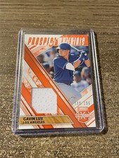 2019 Panini Elite Extra Edition Prospect Materials Orange /199 Gavin Lux #PM-GL
