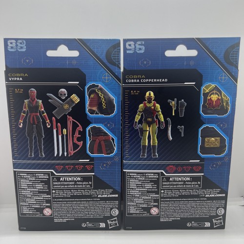 NEW G.I. Joe Classified Series Cobra Copperhead And Vypra Set Of 2 - Picture 2 of 2