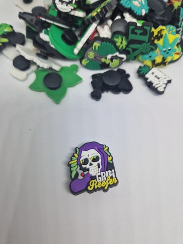 CROC Charms Weed Leaf Alien 420 Rasta Lips Smoke Accessories ADULT Gift Festival - Picture 31 of 121