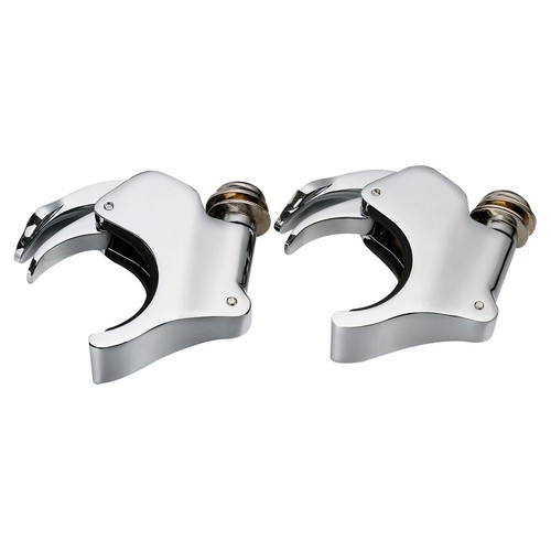 Chrome 39mm 41mm 49mm Quick Release Windshield Clamps For Harley Dyna Sportster - Picture 13 of 27