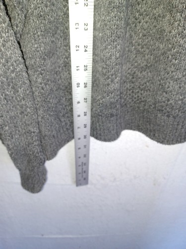 Vintage Woolrich Sweater Mens 2XLT Tall Gray Henley Crewneck Pullover Button USA - Picture 3 of 6
