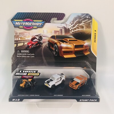 Micro Machines #10 Stunt Pack Series 3 Chase Race Cycle Hognose Condor 2020