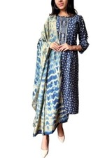 Comfortable Women Printed Rayon Kurti Pant  Dupatta Set for Casual  Festival