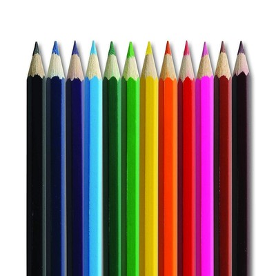 12 Malbleistifte Kind Künstler Zeichenstift mehrfarbig kreative Aktivität