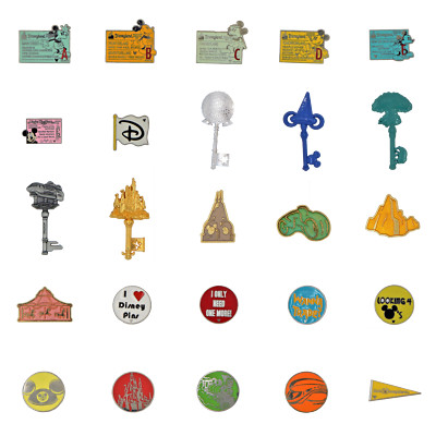 Individual Pin Walt Disney World Parks Theme Specific Trading Pins Brand New