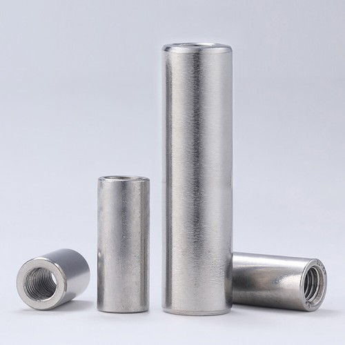Long Round Coupling Nut 304 A2 Stainless Steel Cylindrical Nuts M3 M4 M5 M6-M14 - Picture 3 of 5