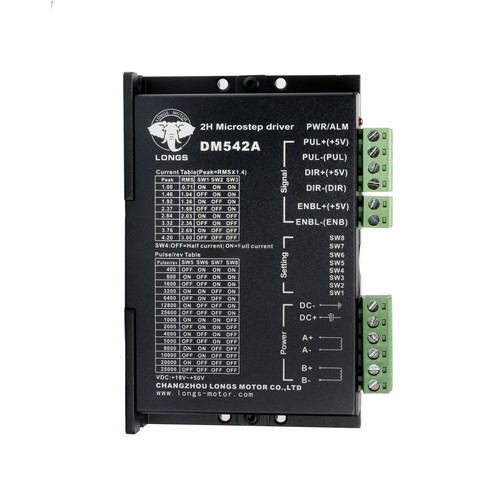 4Axis Stepper motor driver controller DM542A PEAK 4.2A 18-50VDC 128micsteps DB25 - Picture 4 of 12