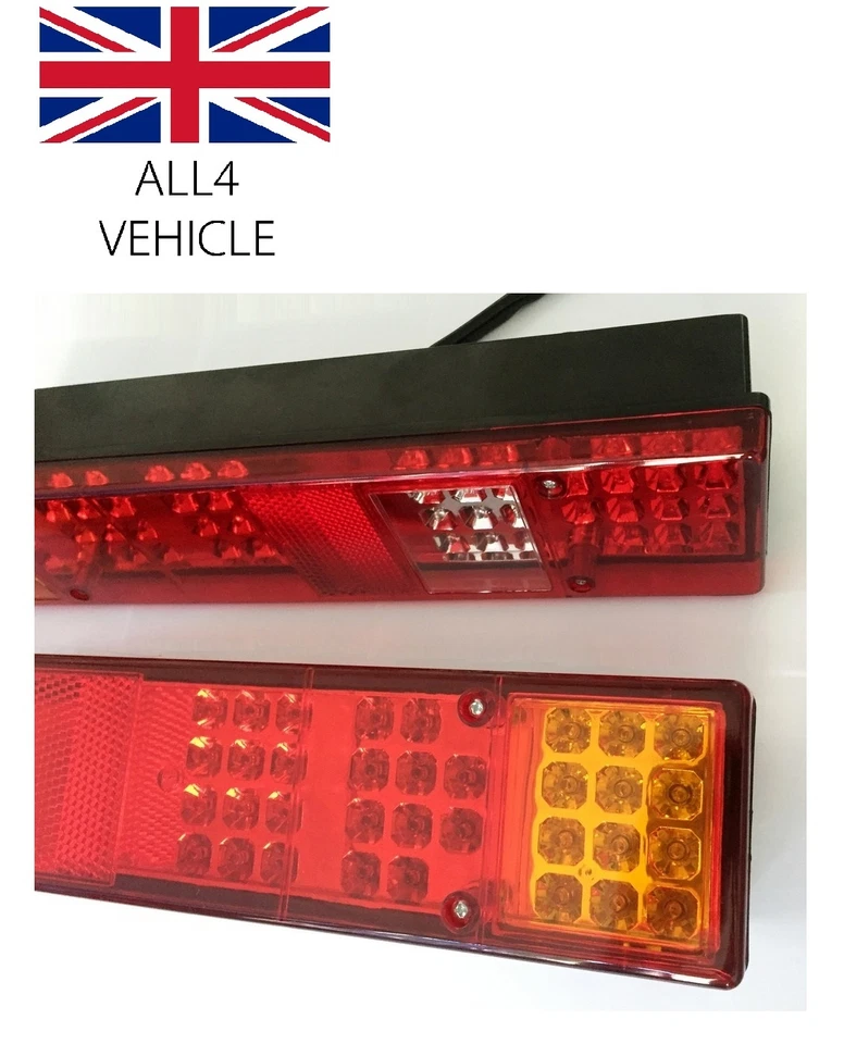 Luces Traseras LED 2X24V Para Remolque Camión Ford DAF MAN Renault Scania Volvo - Imagen 2 de 4