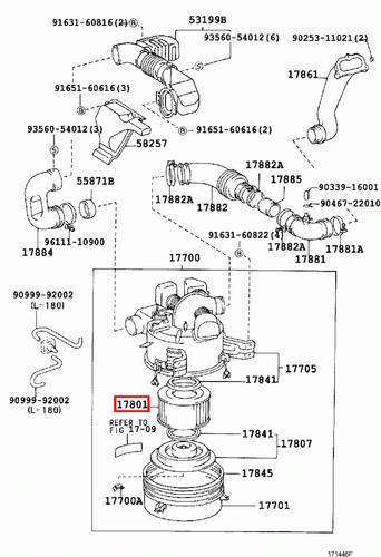 Genuine LandCruiser HJ60 HDJ80 HDJ79 HDJ78 FZJ80 1FZ 1HD 2H Engine Air Filter - Picture 4 of 20