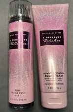 Bath  Body Works A THOUSAND WISHES Fine Fragrance Mist  Body Cream 2Pc Set