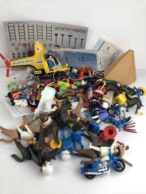 Large Playmobil Action Figure Toy Lot