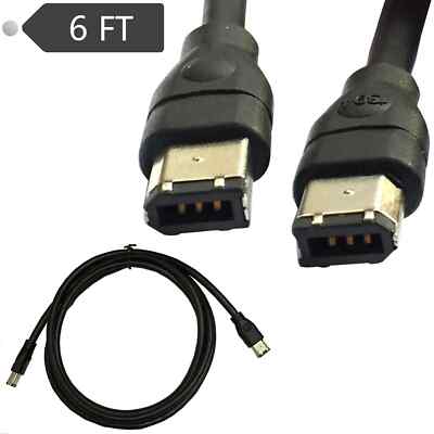 Firewire IEEE1394 6pin to 6pin connectors Highspeed data transmission of 400 Mbp
