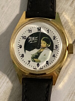 Michael Jackson Lot of Vintage Thriller Watch Watches Black Yellow  Untested