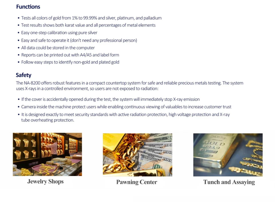 XRF Automatic Spectrum Analyzer Gold platinum Purity Au, Ag, Cu, Pt, Pd,Rh,Cd - Image 3 of 4