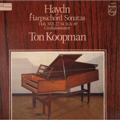 Haydn, Koopman LP Harpsichord Sonatas Hob. XVI:27, 34, 36 & 49 Neu