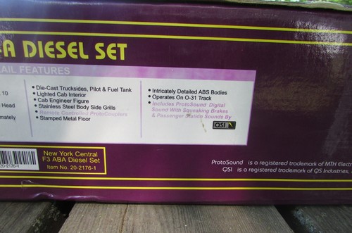 New York Central F-3 A-B-A Diesel Set ~MTH NYC RR~ #1608/1630/2414 Model Train - Picture 15 of 17