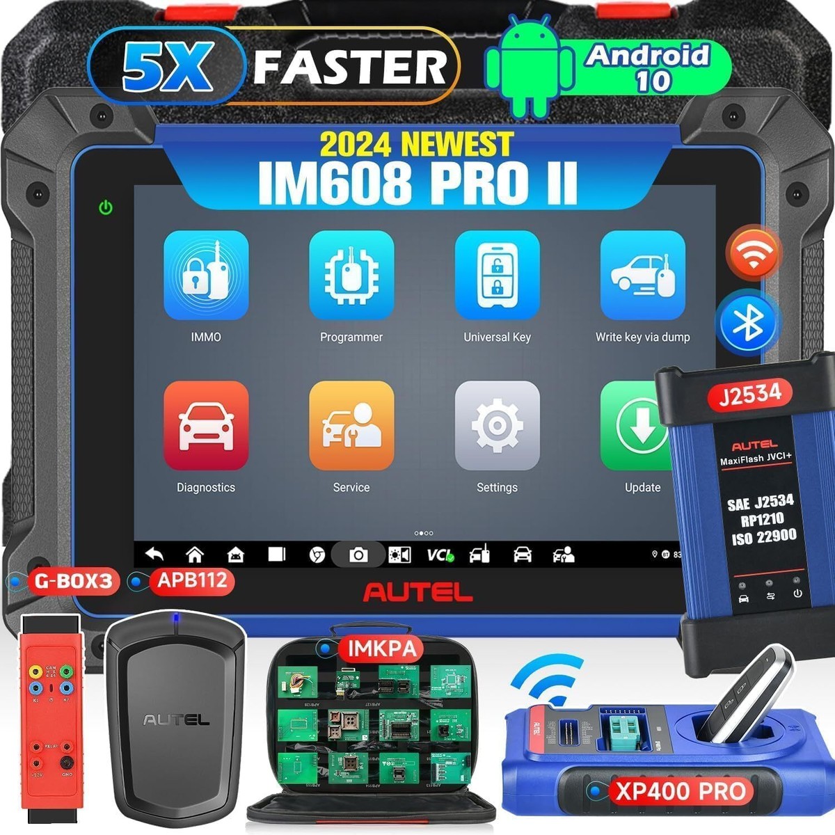 Autel MaxiIM IM608 PRO 2 Scanner - 2025 Programmer With XP400 PRO & GBOX3, OBD Learning, ECU Coding, 40+ Services