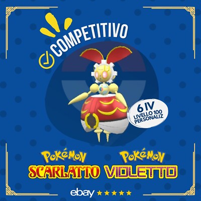 Magearna Antique Color 6 IV Competitive Custom Pokemon Scarlet Purple   
