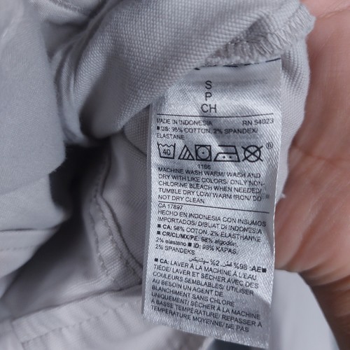 Old Navy Moto Jacket Womens Small Light Gray Full-Zip Canvas Zip Sleeves NWT - Picture 14 of 14