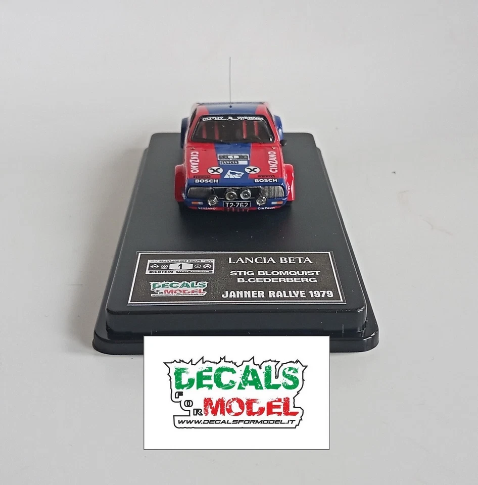 1:43 LANCIA BETA GR4 CINZANO BLOMQVIST JANNER RALLY 1979 - Immagine 2 di 4
