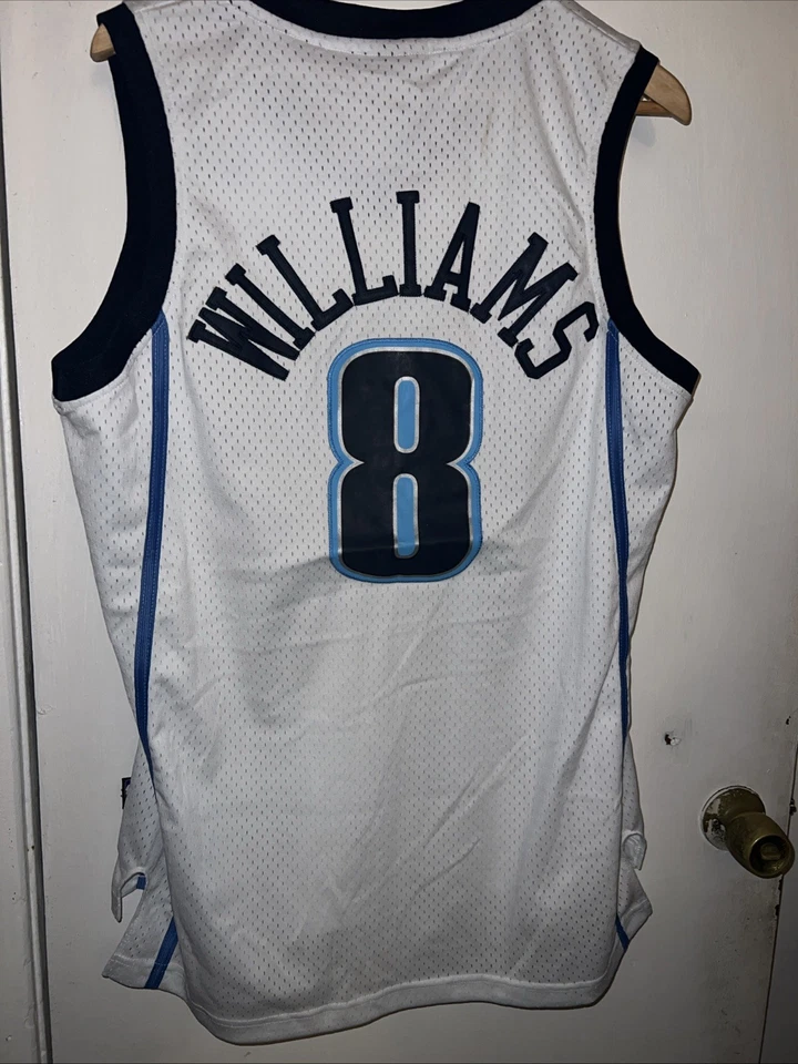 Camiseta deportiva de baloncesto Adidas Deron Williams Utah Jazz NBA para hombre pequeña #8 Foto 4 de 4