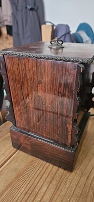 Ausgefallenes Vintage Holz Eiche klappbar 4-teilig Zigarettenetui / Etui / Box LPS