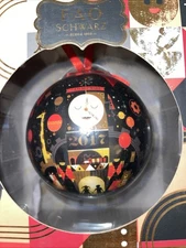 2017 F A O SCHWARZ ORNAMENT LIMITED EDITION RED RIBBON 3.5 IN