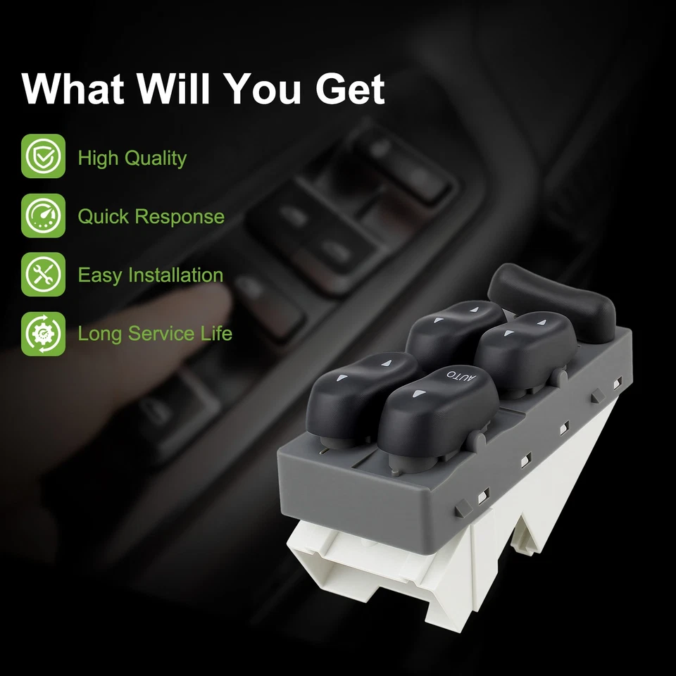 Ford F-250 350 450 550 Super Duty 1999-2001 Master Driver Power Window Switch - Image 4 of 4