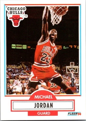1990-91 Fleer #26 Michael Jordan HOF Chicago Bulls b