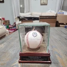 Mariana Rivera Autographed Baseball Retirement Logo With Custon Case Steiner Coa